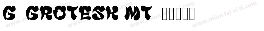 G_Grotesk MT字体转换